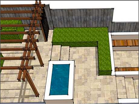 Garden design CAD drawing